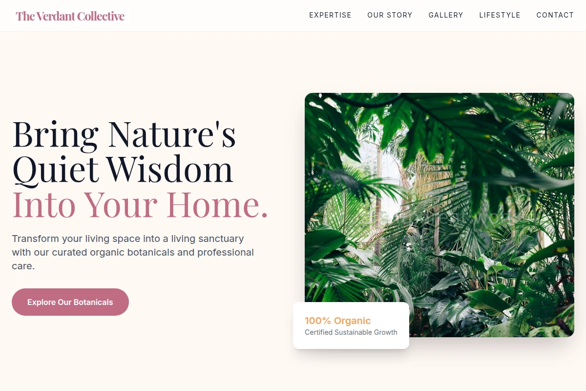 Premium Plants Business Website Design