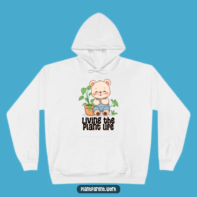 Funny Bear Cub Gardener Hoodie: Cozy Overalls Cuddler, Ultimate Funny Gift